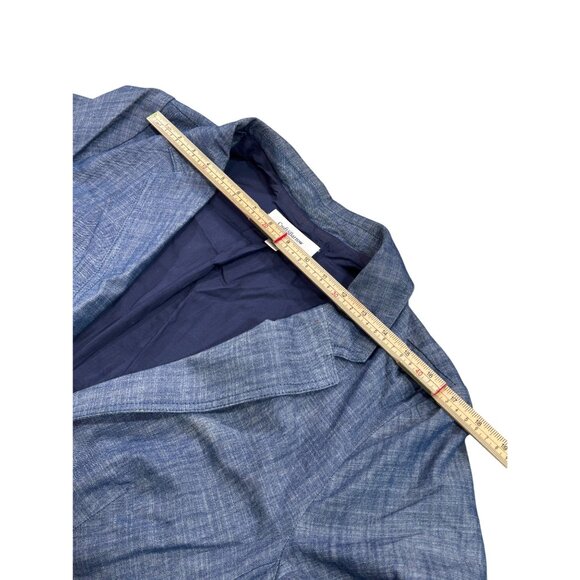 Croft & Barrow Womens Blue Blazer Jacket 1X Cotton Polyester Made In China - Picture 9 of 11